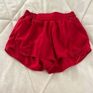 Lululemon Red Hotty Hot Short